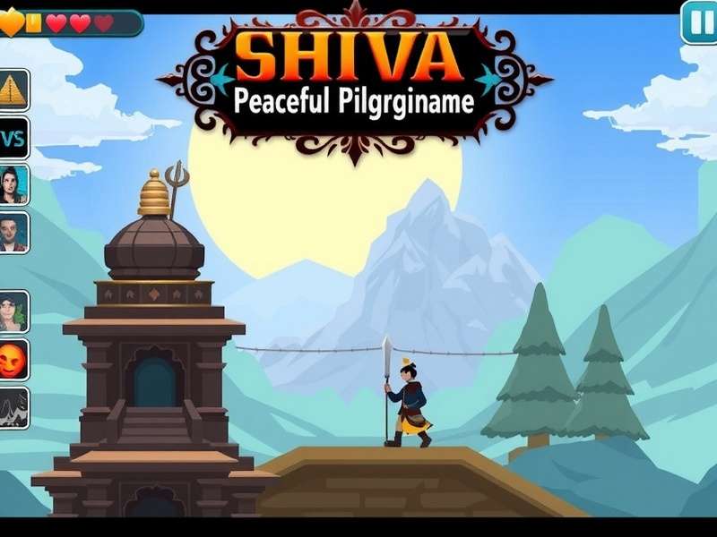 Shiva S Peaceful Pilgrimage character interacting with spiritual guide